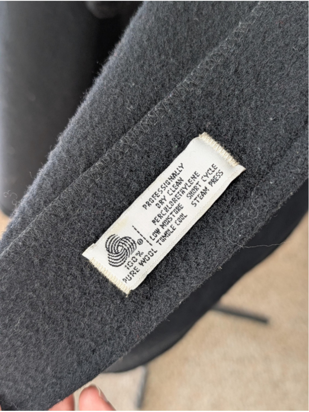 Vintage Forecaster Black Wool Cape Coat – Hooded Cape – Made in USA – Late 1970s - Picture 14 of 14